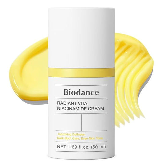 BIODANCE Radiant Vita Niacinamide Cream, Brightening, Dark Spot Correcting Facial Moisturizer | 1.69 fl.oz, 50ml