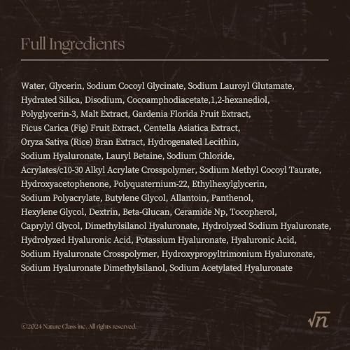 NATURECLASS R199 Gentle Cleansing Foam with Rice Bran Extract–Deep Cleansing,Exfoliating, Hydrating & Low pH Formula for Radiant Skin, Makeup Removal, Korean Skincare 5.07 fl.oz.