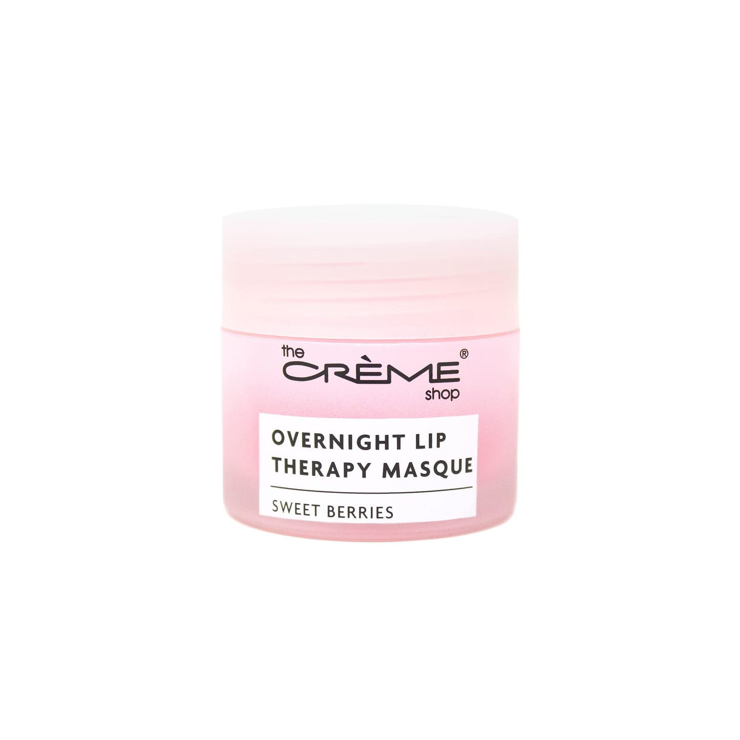 The Crème Shop Overnight Lip Therapy Masque - Korean Lip Sleeping Mask with Moisturizing Shea Butter for Dry Lips (Sweet Berries)