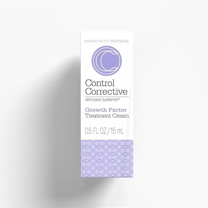 CONTROL CORRECTIVE Growth Factor Treatment Cream, 0.5 Oz - An Elegant Facial Cream For Calming Down Skin After Peels, Microdermabrasion Or Retinol Usage, Diminishes Visible Scars, Soothes Irritation