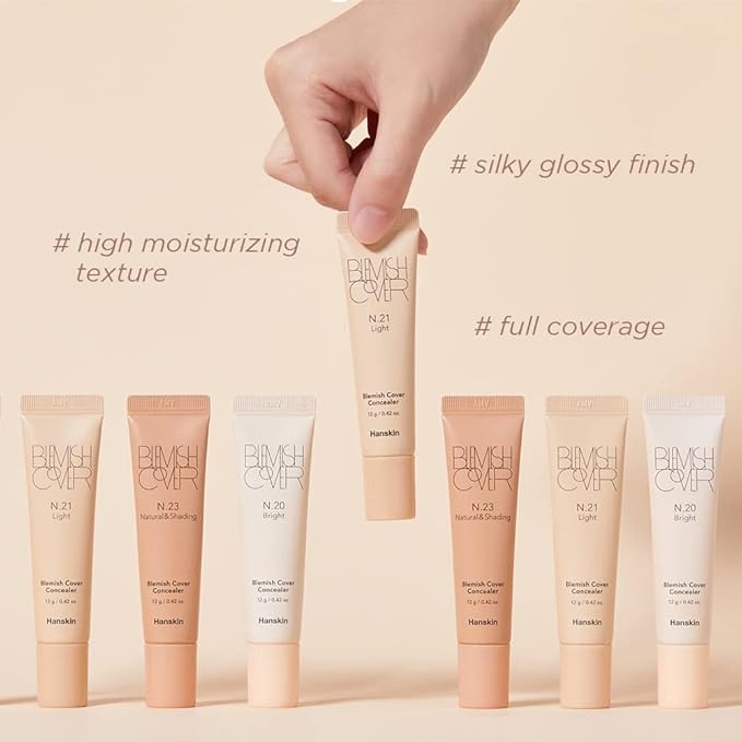 Hanskin New Blemish Cover Full Coverage Concealer, Under 12g
