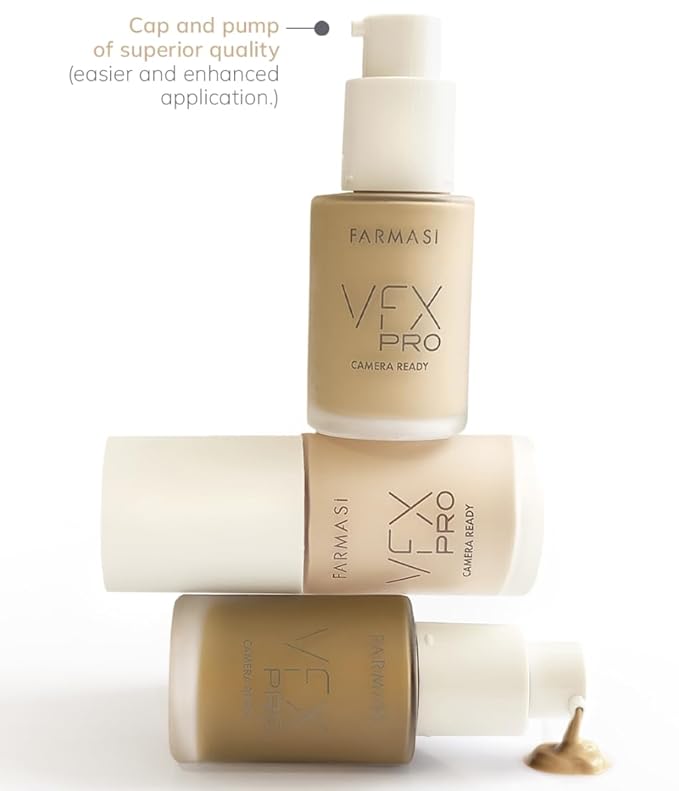 FARMASi Vfx Pro Foundation, Full Coverage Liquid Cream, Medium 06 30 ml
