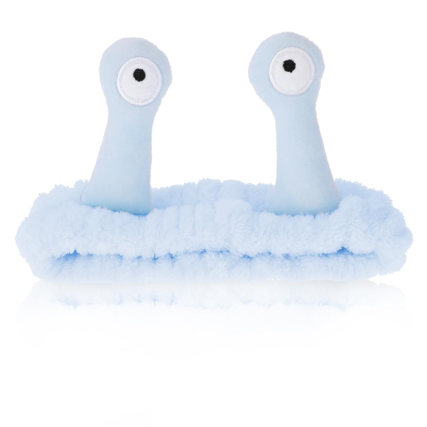 Molain Snail Headband, Face Wash Spa Hair Bands Makeup Headbands Women Cartoon Cute Coral Fleece Elastic Headband Creative Accessories for Washing Shower Sports Beauty Skincare, Blue (ML-7YREV2)