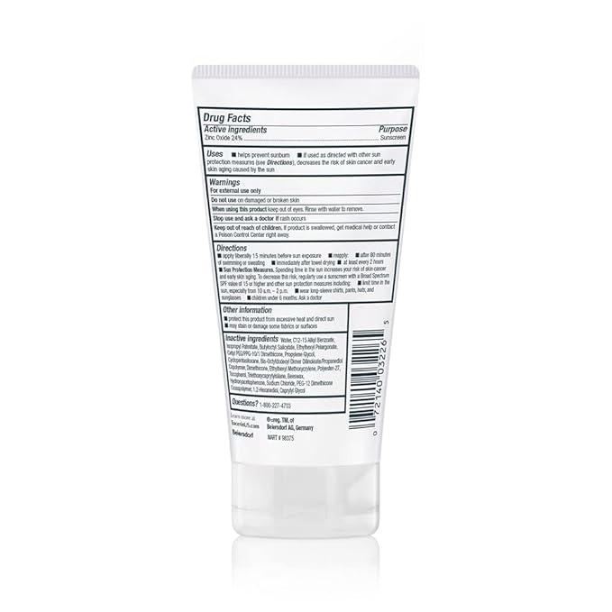 Eucerin Sun Sensitive Mineral Sunscreen Lotion SPF 50, Hypoallergenic, Fragrance Free Sunscreen with Zinc Oxide Protection, 4 Fl Oz Tube