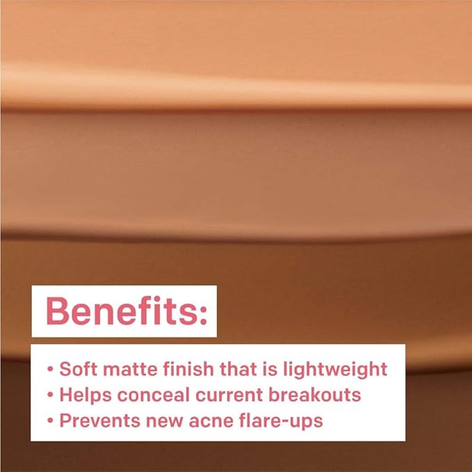 Almay Foundation, Acne Face Makeup with Salicylic Acid, 100 Ivory, 1 Oz