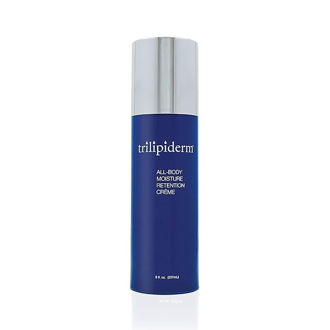 Trilipiderm All-Body Moisture Retention Crème – Plant-Based All-Day Lightweight Hydration for Body and Face, Meadowfoam, Lipid Replacement, 8 Ounce Airless Pump Bottle