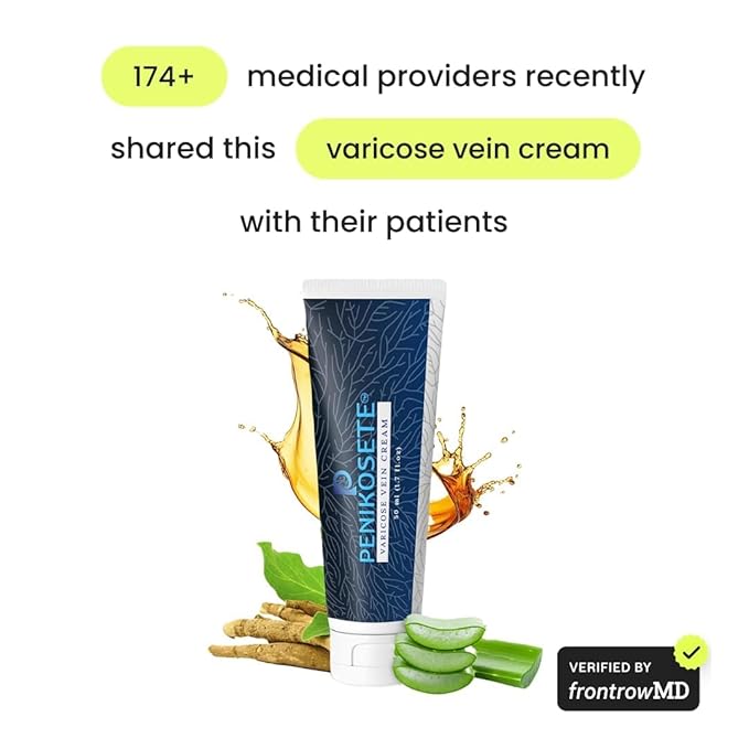 Varicose Veins Treatment | Natural Ayurvedic Cream for Legs with Ashwagandha | Spider Vein Removal Cream for Improved Circulation & Relief from Heavy Fatigued Legs | Non-Sticky