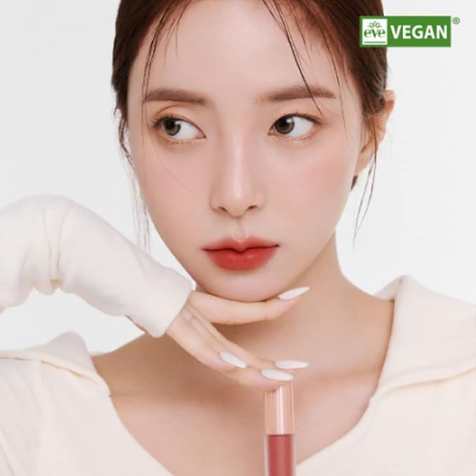 BBIA Last Velvet Tint - Soft & Creamy Matte Finish Lip Stain, Blur Effect with Velvety Texture, Long-Lasting, High Pigment, Lightweight, Non-Drying, Vegan, Korean Lip Makeup (V18 MORE CHEERFUL)