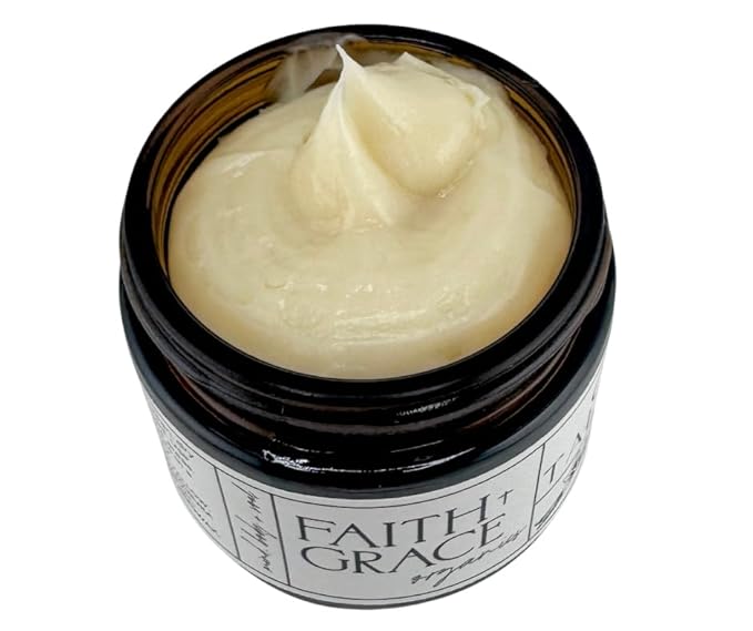 Organic Tallow Balm, Vanilla and Manuka Honey, All-purpose Moisturizer, Safe for sensitive skin, Healing balm, 2 oz glass jar