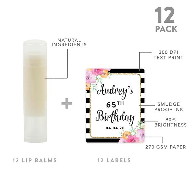 Andaz Press Personalized Milestone Birthday Party Black