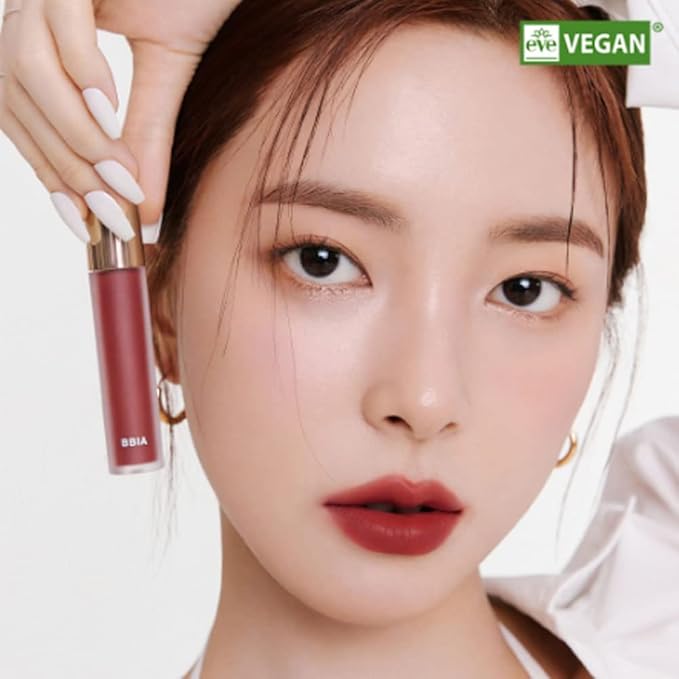 BBIA Last Velvet Tint - Soft & Creamy Matte Finish Lip Stain, Blur Effect with Velvety Texture, Long-Lasting, High Pigment, Lightweight, Non-Drying, Vegan, Korean Lip Makeup (V13 SERIOUS BOSS)