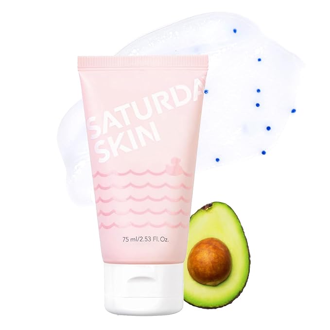 Saturday Skin Rub-A-Dub Refining Peel Gel Facial Cleansing Gels Facial Cleansing Washes Natural Fruit Enzymes Mild Cleanser Exfoliating Great for sensitive skin (2.53 Fl. Oz. (75ml))