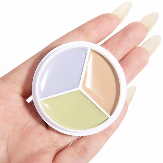 Kaely Tri Color Concealer Pot,Color Correcting Concealer for de ojeras,02