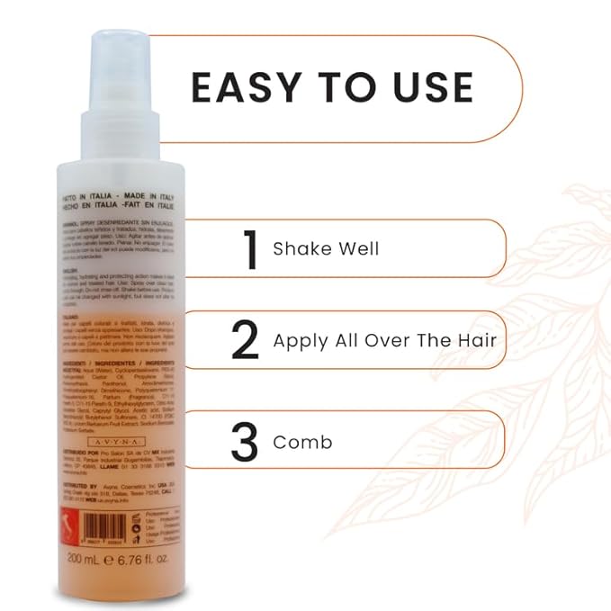 Avyna Hair Detangler Spray, Restructuring,