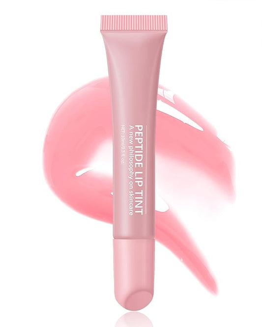 Tinted Lip Balm-1Pcs Pink Peptide Hydrating Lip T