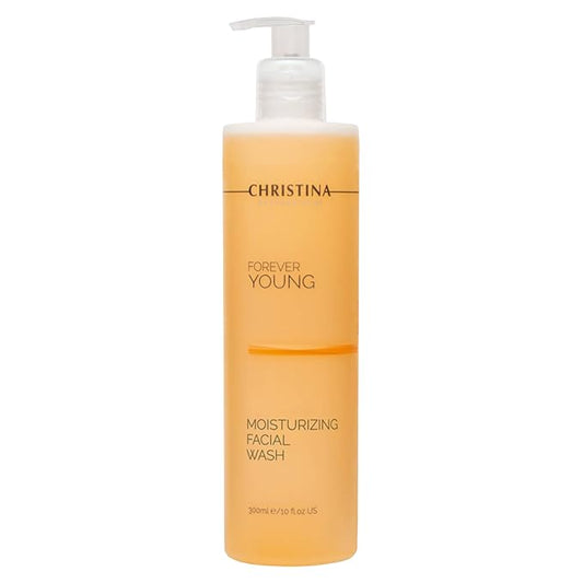 -CHRISTINA- Forever Young Hydrating Antioxidant Face Wash | Moisturize, Cleanse, and Soothe with Glycolic Acid Facial Cleanser | For Combination, Normal, Oily Skin 300ml