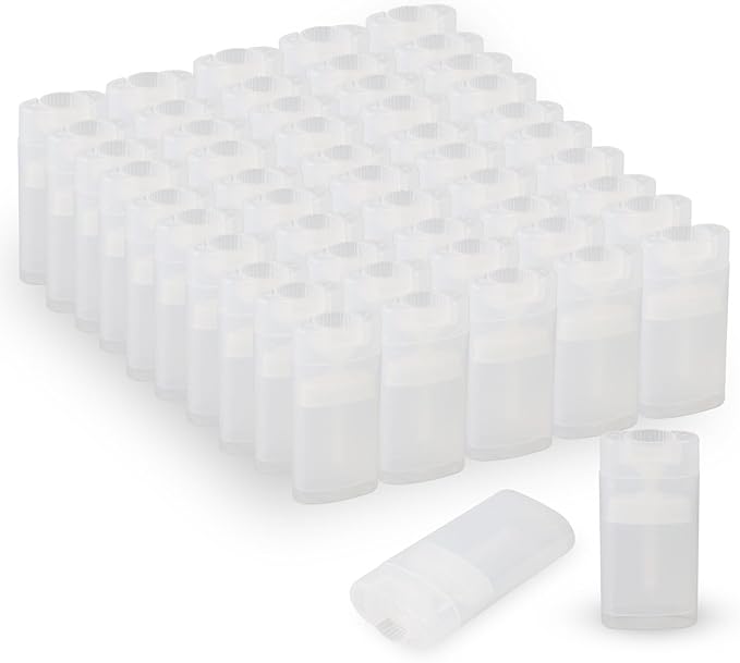 100PCS 15ML Transparent Empty Oval Deodorant