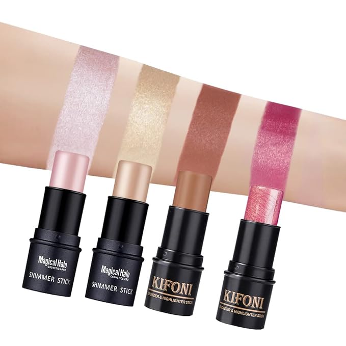 4PCS Contour Stick - Highlighter And Cream Blush