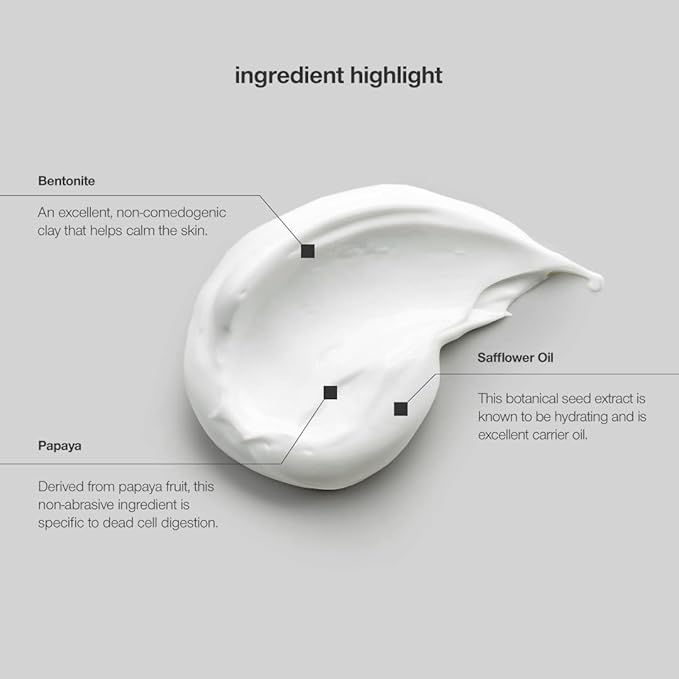 CONTROL CORRECTIVE Sensitive Skin Enzyme Mask, 2 Oz - Increases Hydration And Renews Skin Texture, Papaya Enzyme Based, Creamy Clay Mask Lightly Exfoliates Softens, Calms & Hydrates At The Same Time