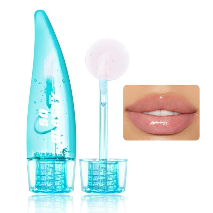 AKARY Hydrating Lip Glow Oil, Natural Transparent Lip Hydrating