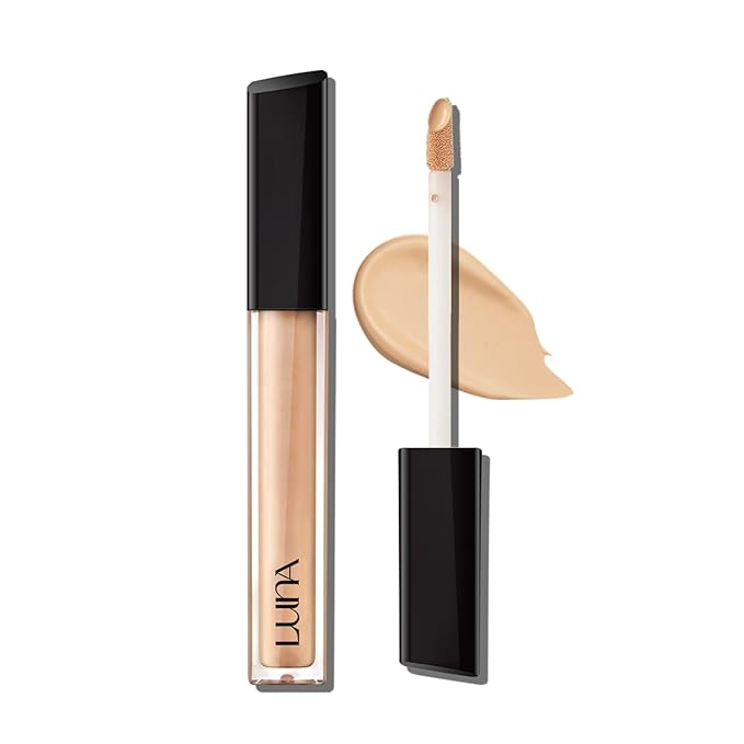 LUNA Long-Lasting Tip Concealer Cover-Fit (#04 Sand) Full 0.26 Fl Oz