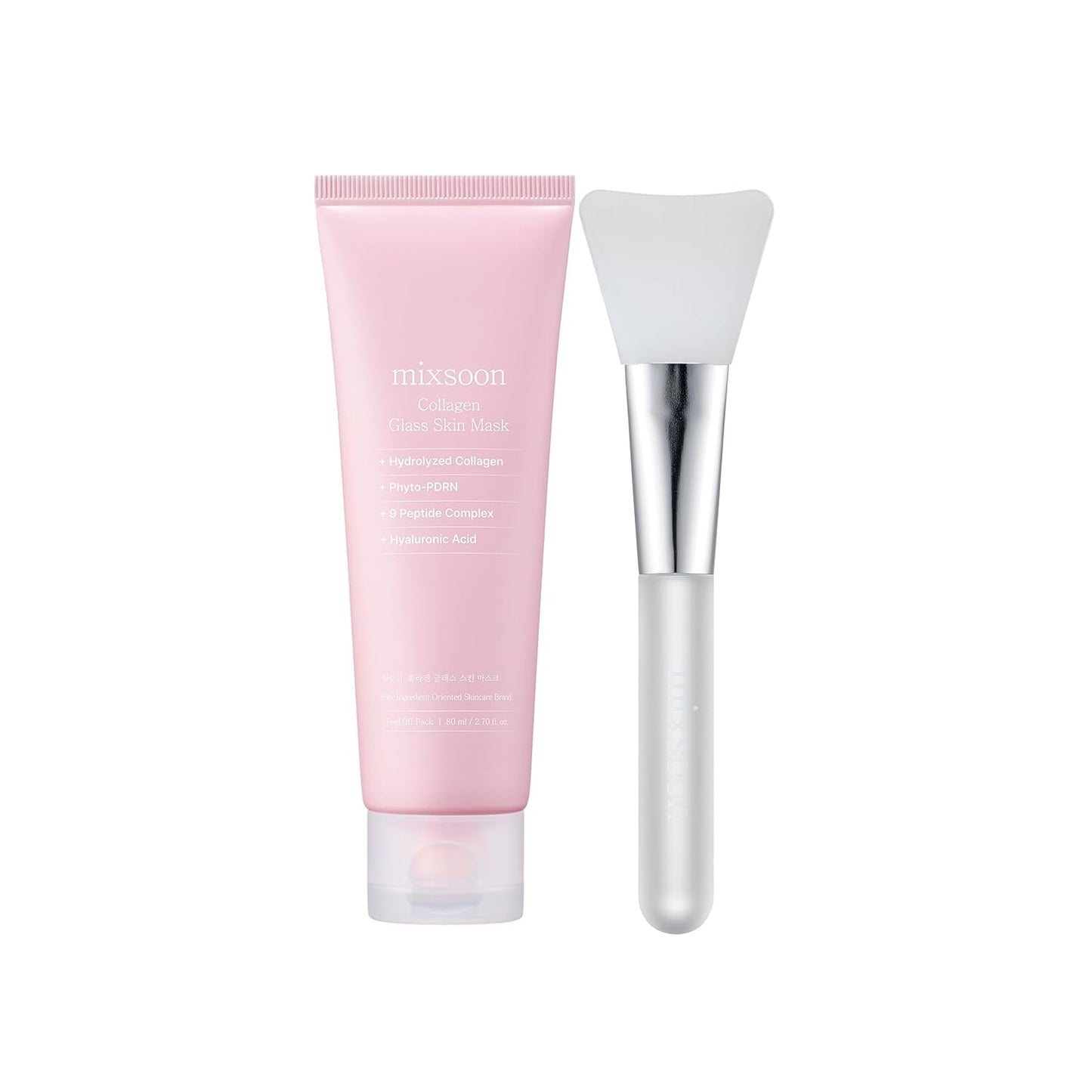 mixsoon Collagen Glass Skin Mask Peel off Facial Packs 2.71 Fl. Oz. / 80ml Collagen Wrapping Hydrating, Glow, Moisturizer For Korean Glass Skin Care