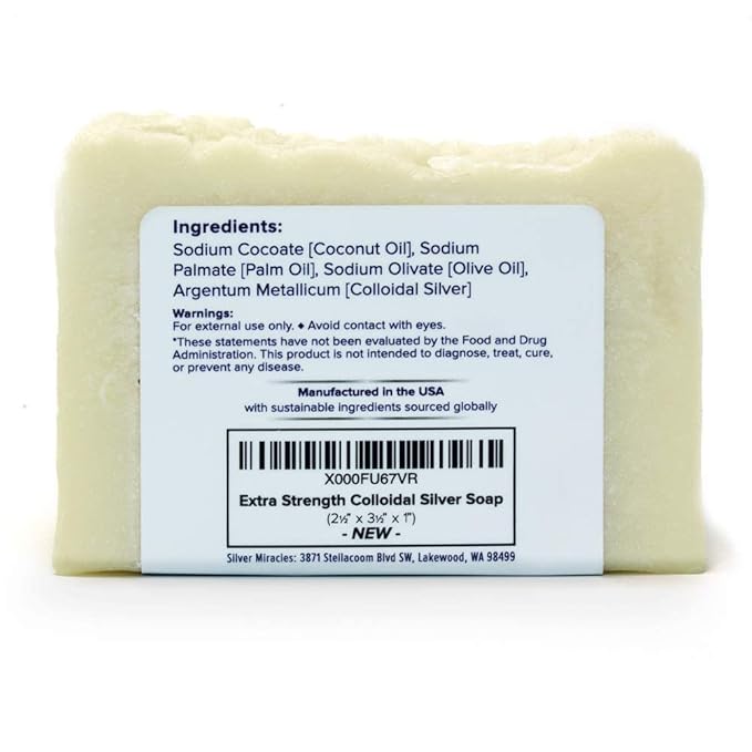 Silver Miracles - Extra Strength Colloidal Silver Soap - Two Pack