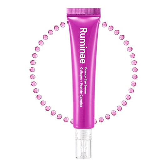Bouncy Eye Serum | Jelly Eye Serum with Dual Collagen & 12 Peptides | Depuffing Formula for Dark Circles, Puffiness & Hydrating | Non-Irritating, Gentle Korean Skincare (1.01 fl oz / 30ml)