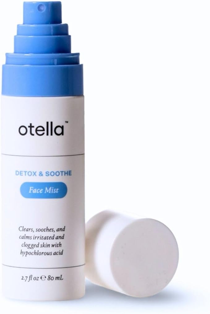 Detox & Soothe Face Mist with Hypochlorous Acid .02% | Reduces Redness & Prevents Breakouts | Balancing & Soothing Toner | Removes Sweat & Oil | Fine Mist | Clean Ingredients | TSA Approved, 2.7 oz