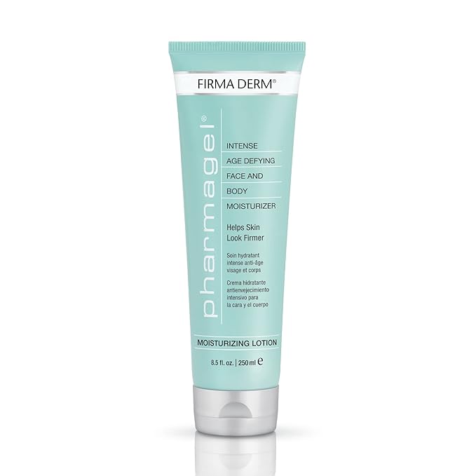 Pharmagel Firma Derm Anti‑Aging Lotion – Daily Vitamin A+C+E Moisturizer for Firmer, Younger-Looking Skin – Botanical Firming & Hydrating Body & Face Cream – 8.5 fl oz