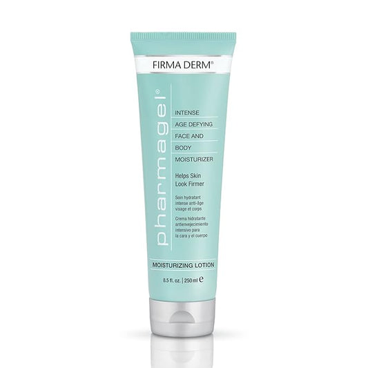 Pharmagel Firma Derm Anti‑Aging Lotion – Daily Vitamin A+C+E Moisturizer for Firmer, Younger-Looking Skin – Botanical Firming & Hydrating Body & Face Cream – 8.5 fl oz