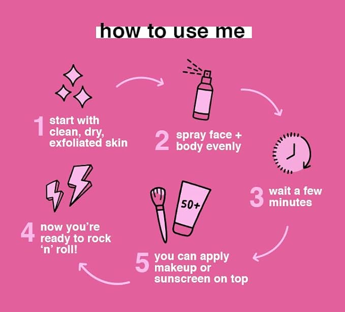 b.tan Face & Body Self Tanner Glowing