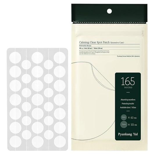 Pyunkang Yul PKY Calming Clear Spot Patch (Intensive Care)165 count Ultimate Hydrocolloid Acne Spot, Pimple, Blemishes & Zit Covering, 2 Sized Adhesive Equal Skin Care, Korean Skin Care