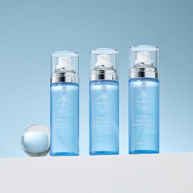Cryogenic Activator 100ml / 3.38 fl.oz – Mineral-Rich Deep Sea Water Mist with Dissolved Oxygen, Soothing & Regenerating Spray for Soothing, Clinically Tested Non-Irritating.