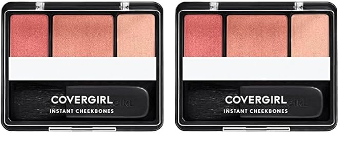 COVERGIRL Instant Cheekbones Contouring Blush Peach Perfection, Palette, of 2) 29 Oz