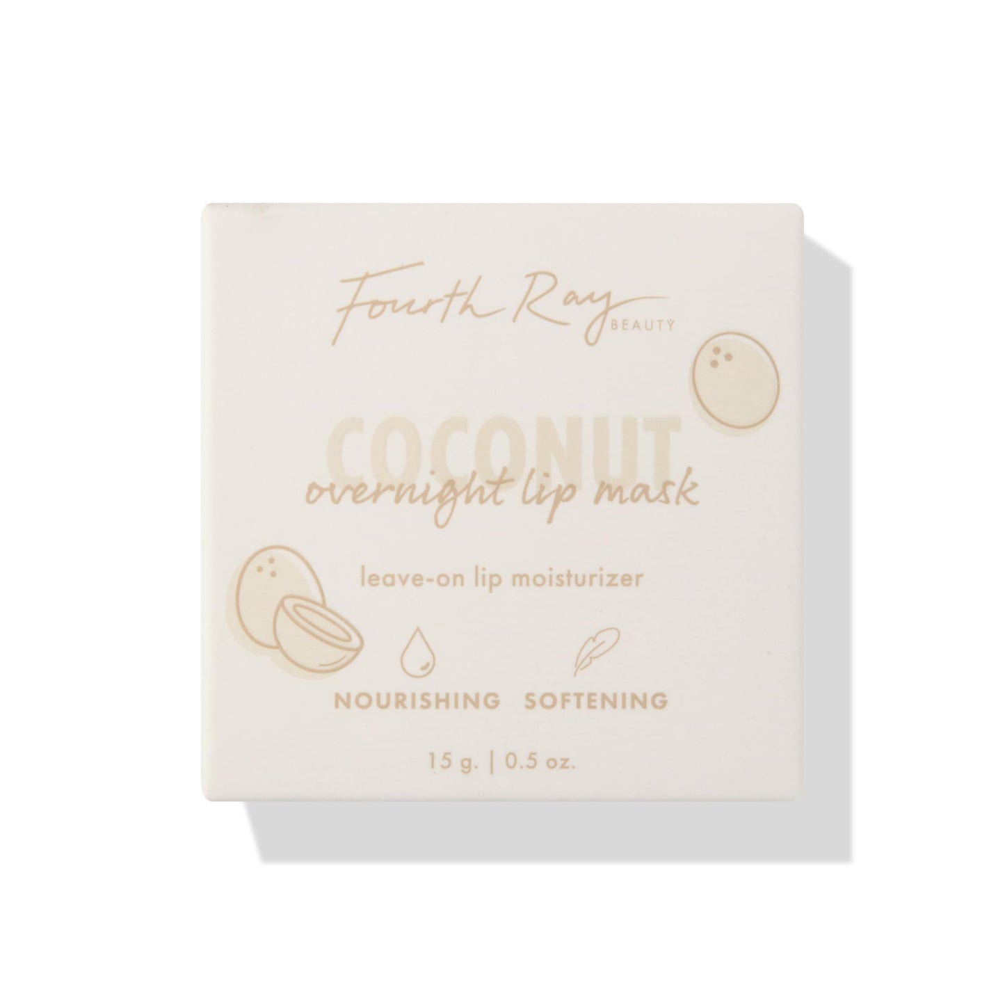 ColourPop Lip Mask - Leave-On Lip Moisturizer & Overnight Mask - Replenishes Dry Lips with Shea Butter, Squalane & Vitamin E - Coconut (0.5 oz)