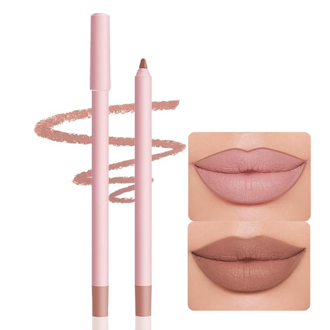 12 Colors lip liner pencils, Modern Classic Lip Liner, Lip Liner Pigmented Vegan Matte, Lasting Finish Lip Liner, Luxurious Creamy Long Lasting Lip Liner, Prevents Feathering and Fading, (12)