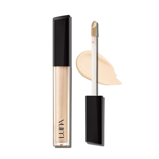LUNA Long-Lasting Tip Concealer Cover-Fit (#01 Vanilla) Full 0.26 Fl Oz