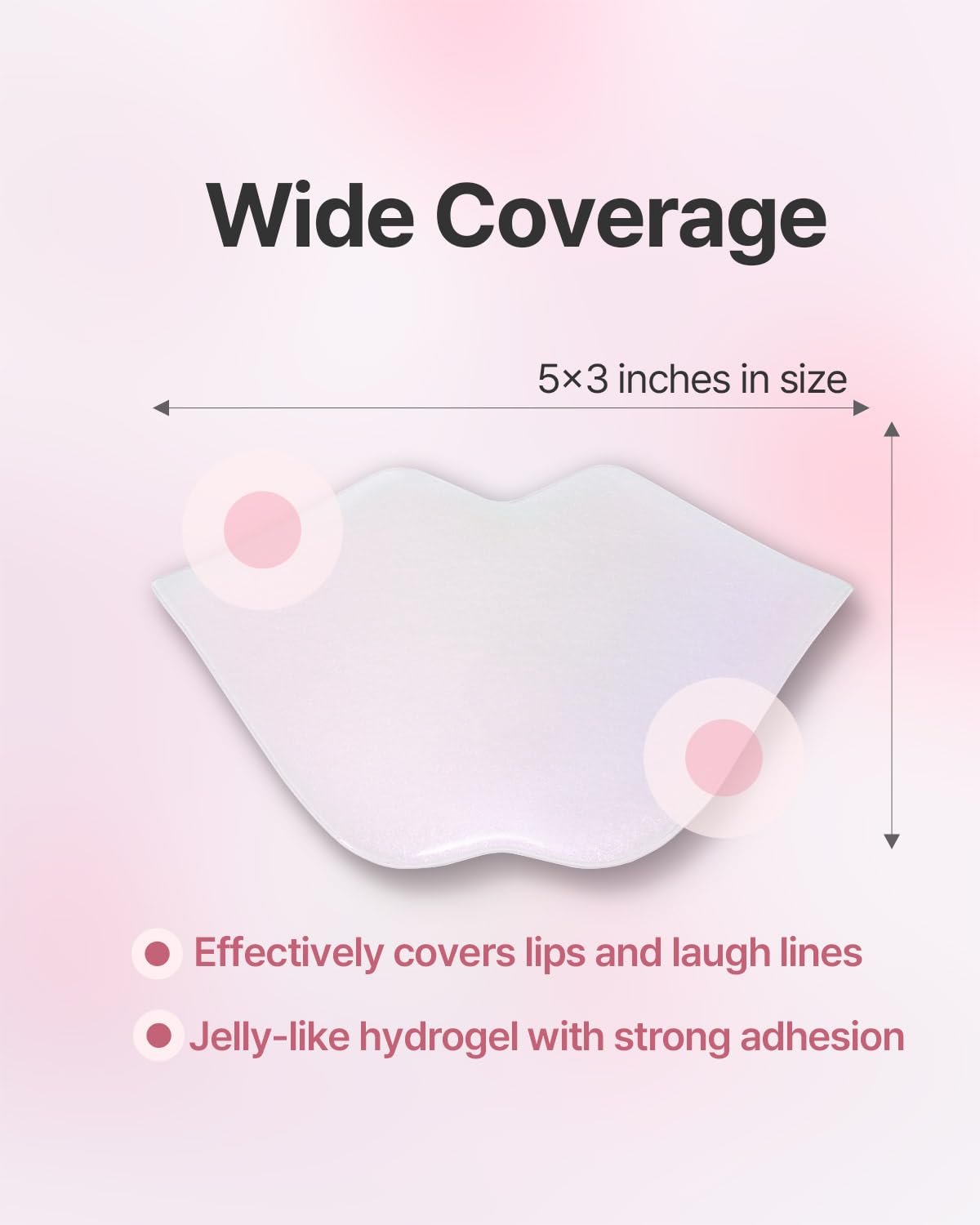 Aura Quartz Hydrogel Lip Mask 5ea - Moisturizing Lip Mask with Retinol, Peptide, Collagen, PDRN, Bakuchiol, Anti-aging Lip Care for Dry Lips, Reduces Laugh Lines, Smooth and Plump Lips