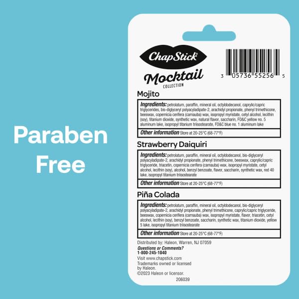 ChapStick Bulk Lip Balm Mocktail Collection,