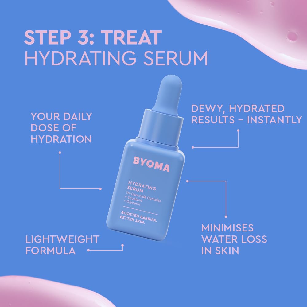 BYOMA Universal Starter Kit Heroes (5-Piece Kit) - Skincare Gift Set with Jelly Cleanser, Milky Toner, Hydrating Serum, Gel Cream & SPF 50 - Skin Barrier Repair Gift Set with Makeup Bag