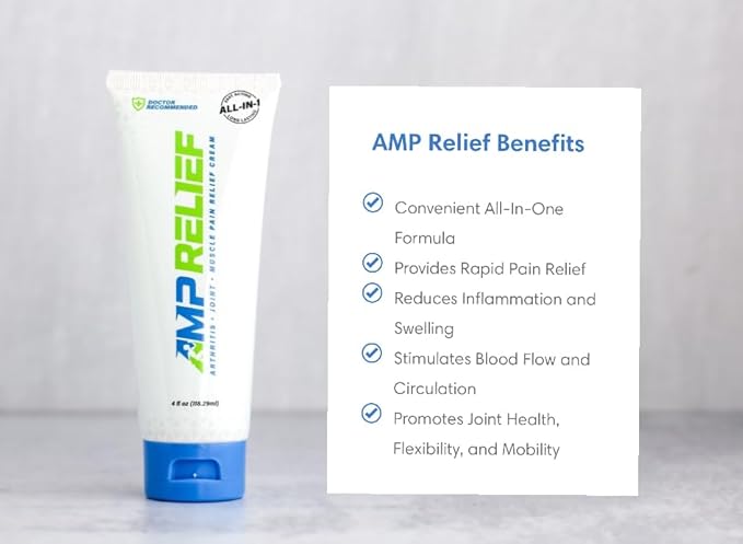 Cream - 4oz - All Natural Topical Pain Cream with Arnica, Boswellia, Eucalyptus and Menthol