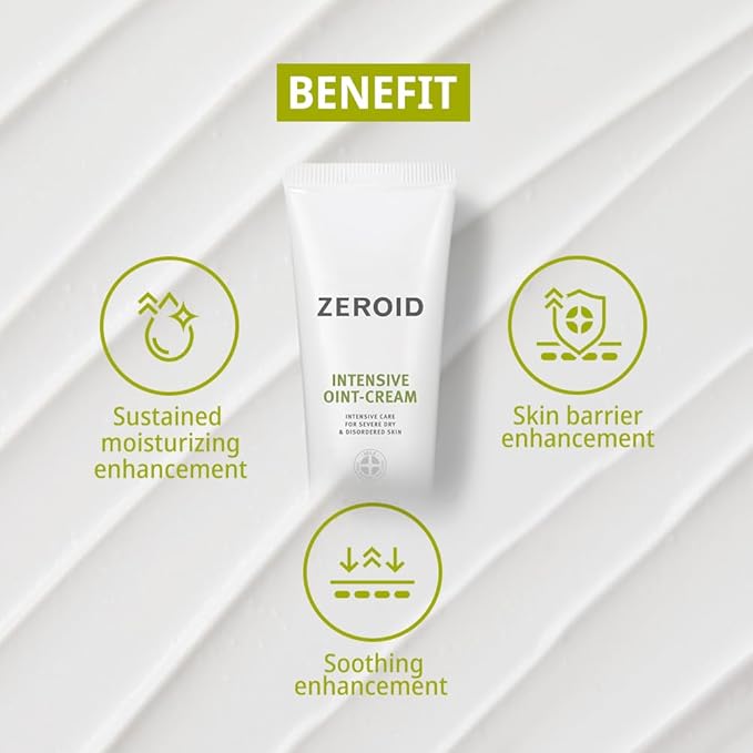 ZEROID | Intensive Oint-Cream | Face Moisturizer for Extremely Dry Skin | Face Cream for Sensitive & Disordered Skin | Intensive Skincare | Face Lotion for Soothing & Moisturizing | 2.7 fl oz (80ml)