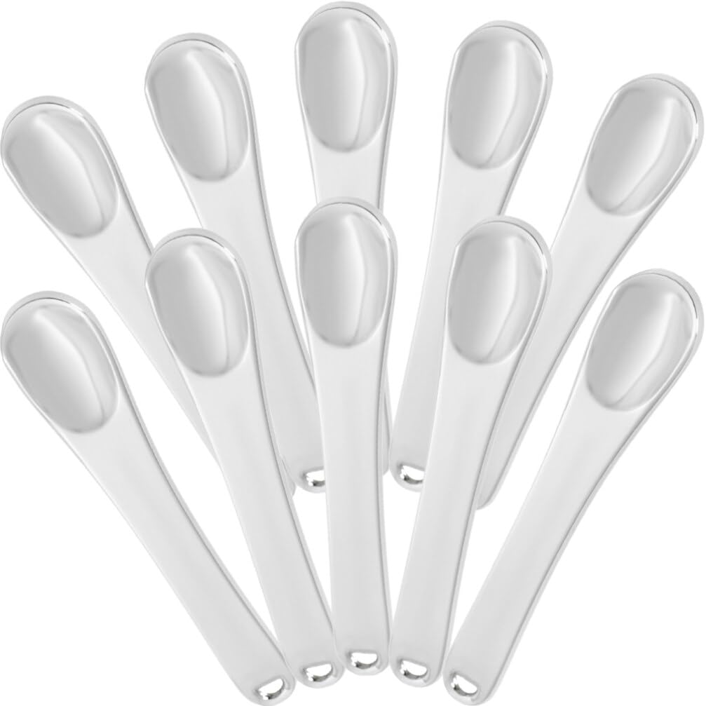 10pcs Cosmetic Spatula Makeup Tool for Facial Masks Creams Eye Creams Smooth Easy to Clean Flexible Application with Hanging Hole Skincare Beauty Spatulas