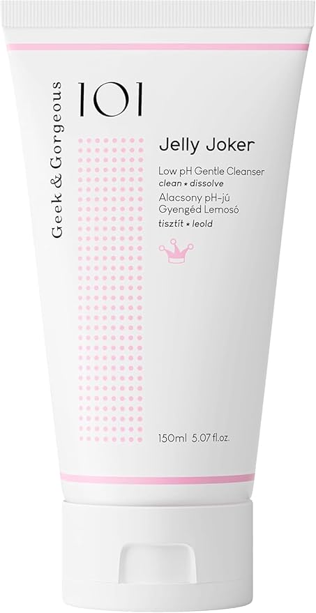 Geek & Gorgeous – Jelly Joker – Gentle Gel Cleanser and Makeup Remover – Non-Foaming, Low pH, Hydrating Formula – Suitable for All Skin Types, Including Sensitive – 5.07 oz