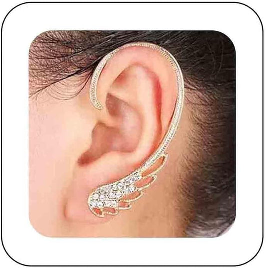 Boho Rhinestone Angel Wing Ear Climber