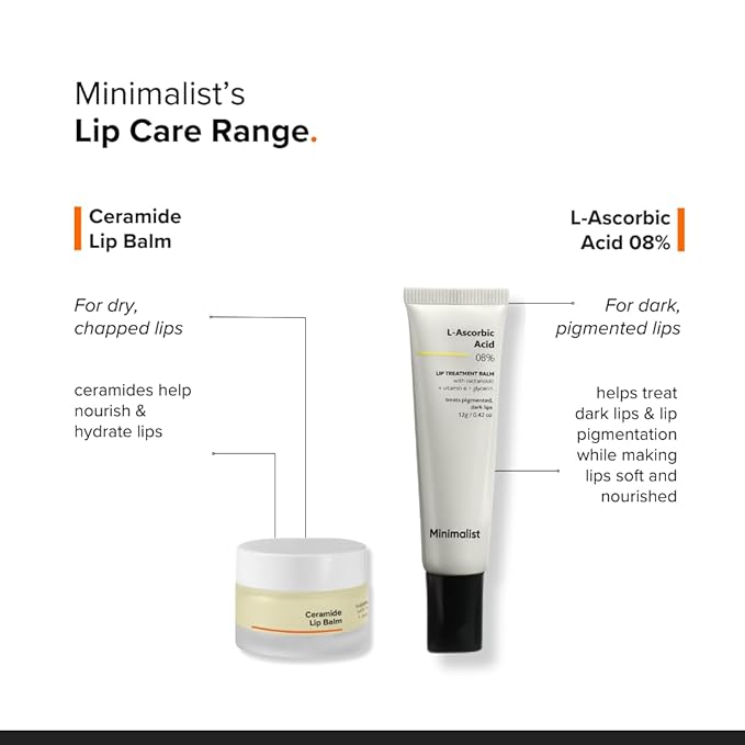 Minimalist Ceramide Lip Balm | With Hyaluronic Acid to Hydrate & Repair Chapped Lips | Provides Protection from the Sun | 0.28 Oz / 8 gm