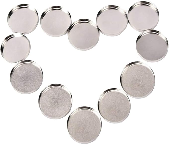 50 Pcs 26mm Empty Round Metal Tin Palette