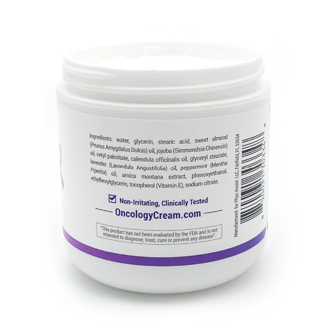 PhysAssist - Oncology Body Cream with Botanicals, 6 oz. Soothing and Hydrating to Stressed Skin. Made with Oils of Lavender, Calendula, and Peppermint. Non-Irritant, Clinically Tested.