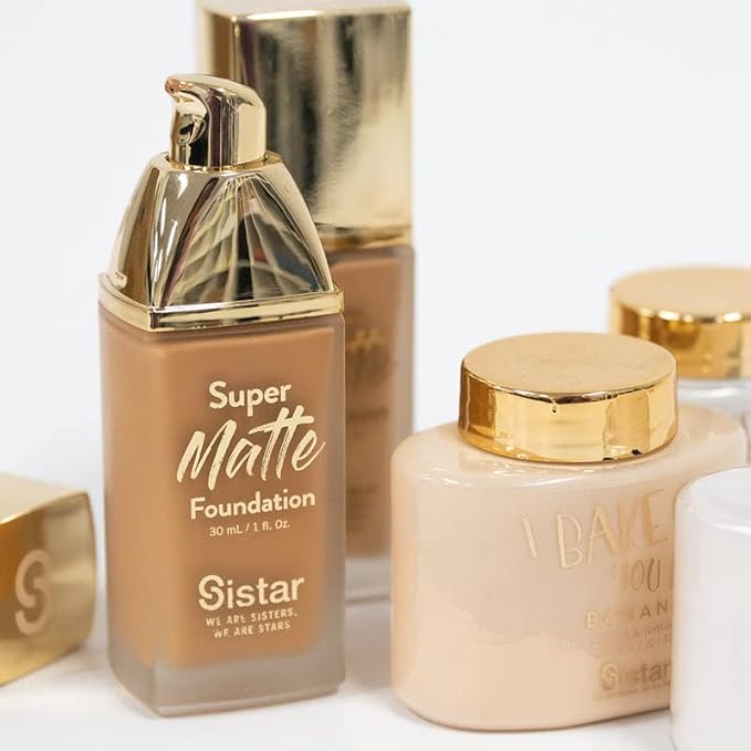 Sistar Super Matte Foundation Perfecting Liquid Foundation Full oz. (Nutmeg) 30 mL